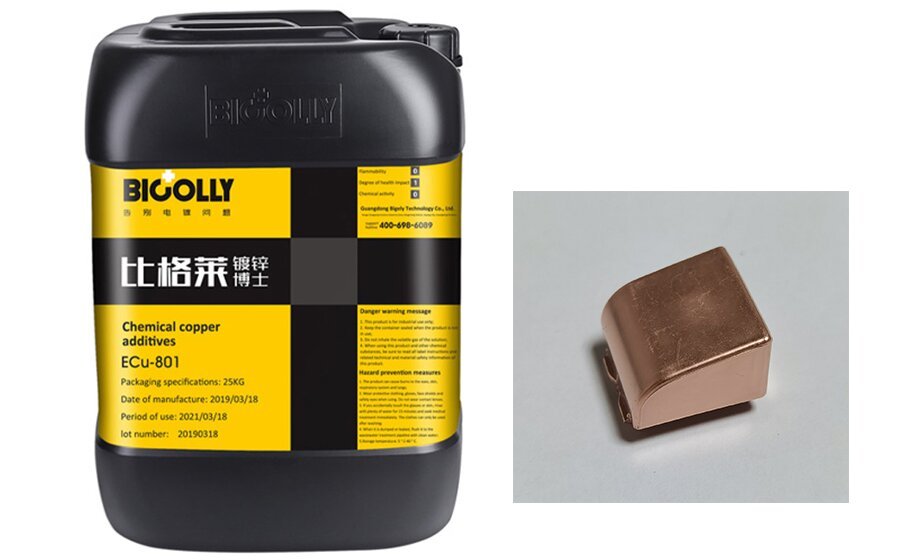 Rapid electroless copper plating additives to increase the brightness of the coating