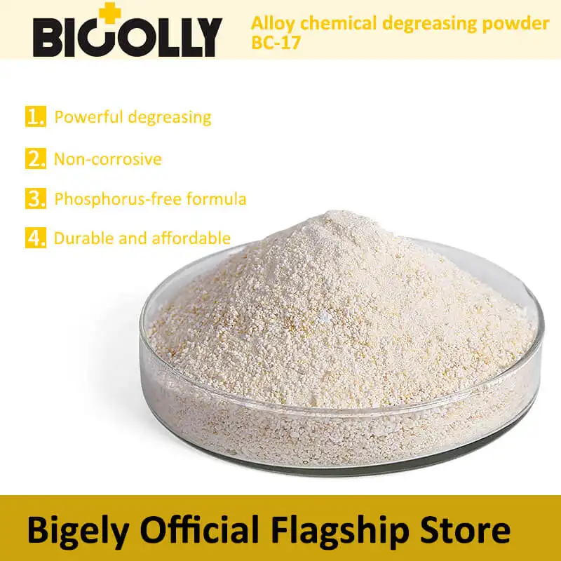 Alloy chemical degreasing powder